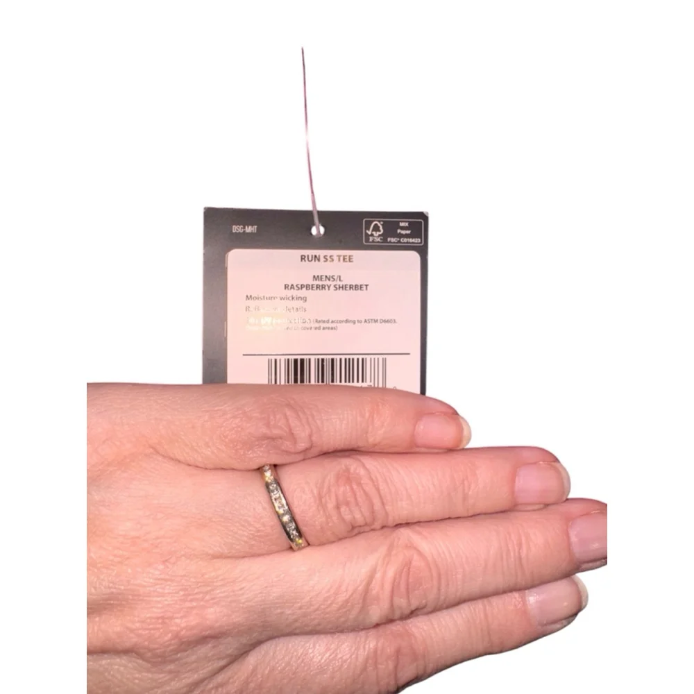 Men's dsg run T-Shirt, L, Raspberry size l g82 - Picture 4 of 5